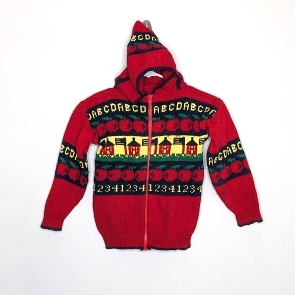 The Maine Mad-Hatter Knit School Sweater Hoodie S - Picture 1 of 5